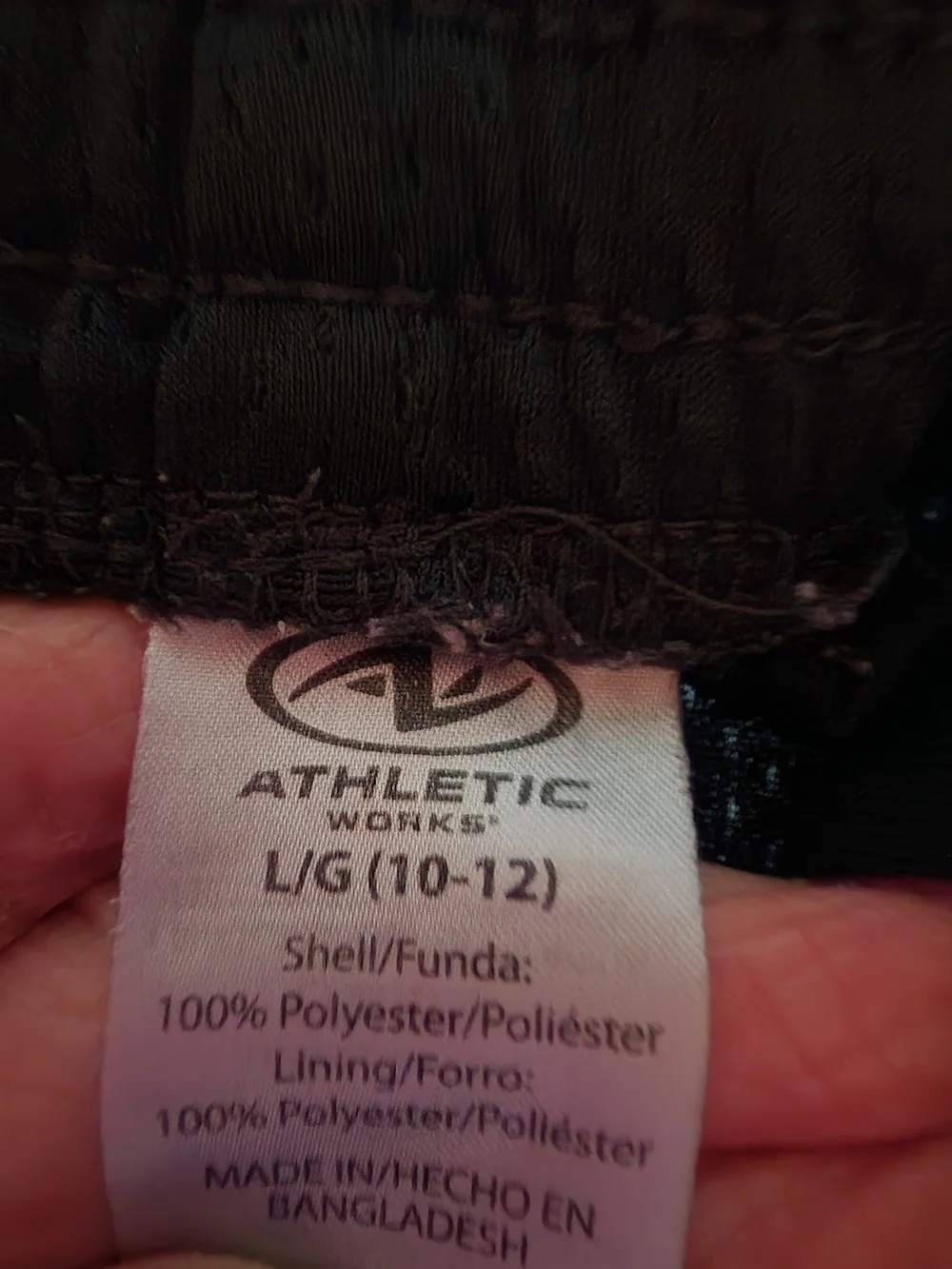 Athletic Works Black Mesh Sports Shorts for Kids